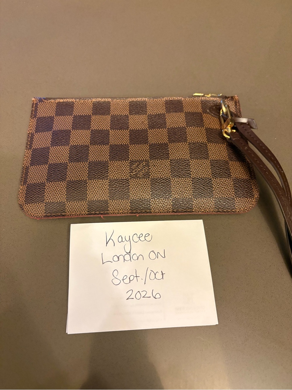 Authentic Louis Vuitton Neverfull Pouch PM